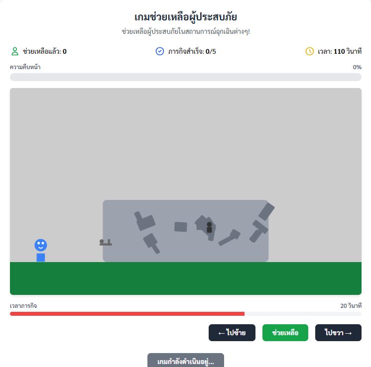 นักกู้ภัยท้าทาย